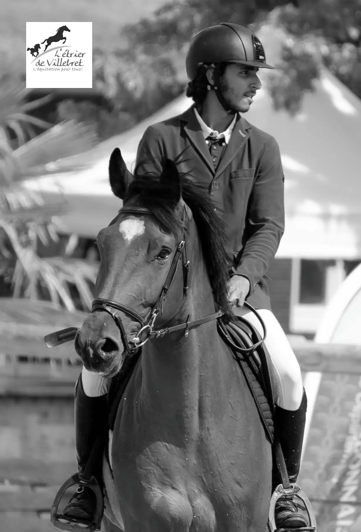 Cavalier professionnel sur son cheval